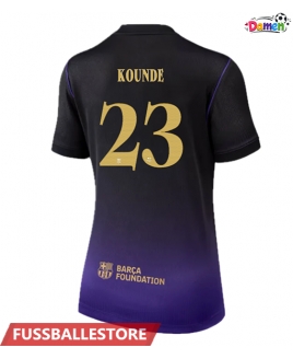 Günstige Barcelona Jules Kounde #23 Auswärtstrikot Damen 2026-27 Kurzarm